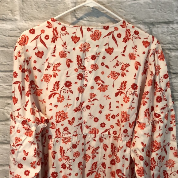 NWT Grace Atwood The Drop Ivory Floral Blouse XXL - Picture 10 of 13